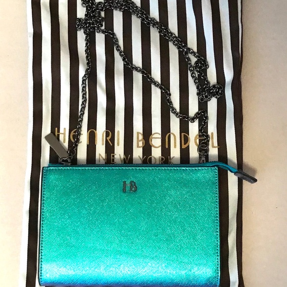 🌸SOLD🌸 Henri Bendel Galactic Petrol Pouch - Picture 2 of 7